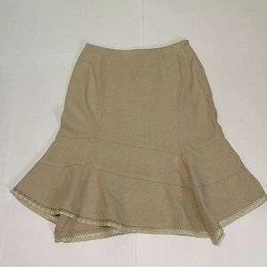 Newport News Elegant Tan Women's Skirt
